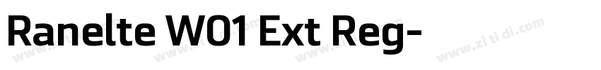 Ranelte W01 Ext Reg字体转换